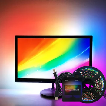 easy DIY Ambilight RGB WS2812B LED Strip Full set TV Desktop PC Screen monitor DreamScreen Backlight lighting 1M 2M 3M 4M 5M
easy DIY Ambilight RGB WS2812B LED Strip Full set TV Desktop PC Screen monitor DreamScreen Backlight lighting 1M 2M 3M 4M 5M