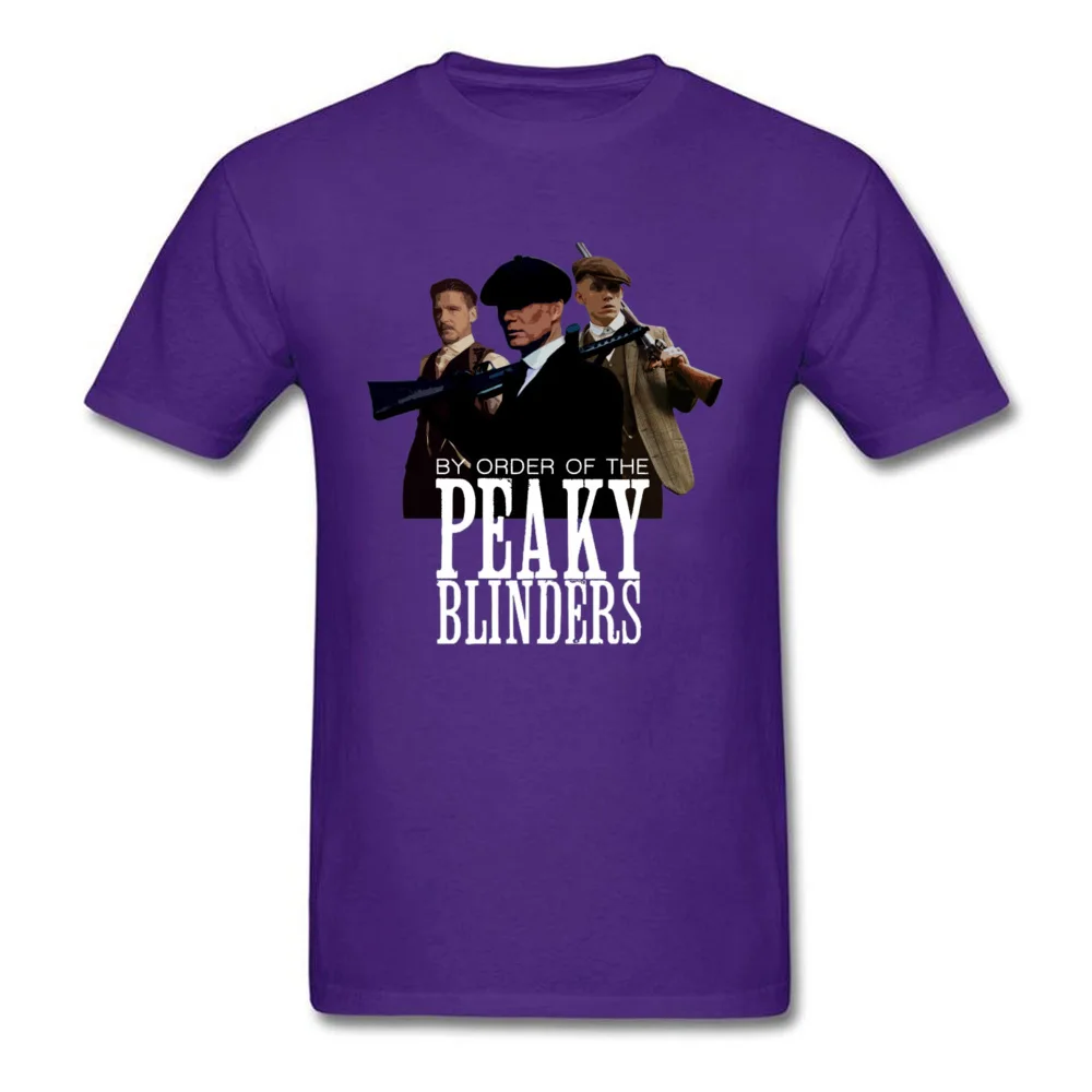 Europe Tops T Shirt Fashion Short Sleeve Mens T Shirts TpicOriginaltitle Normal Summer Tops Tees Round Collar BY ORDER OF THE PEAKY BLINDERS AB purple