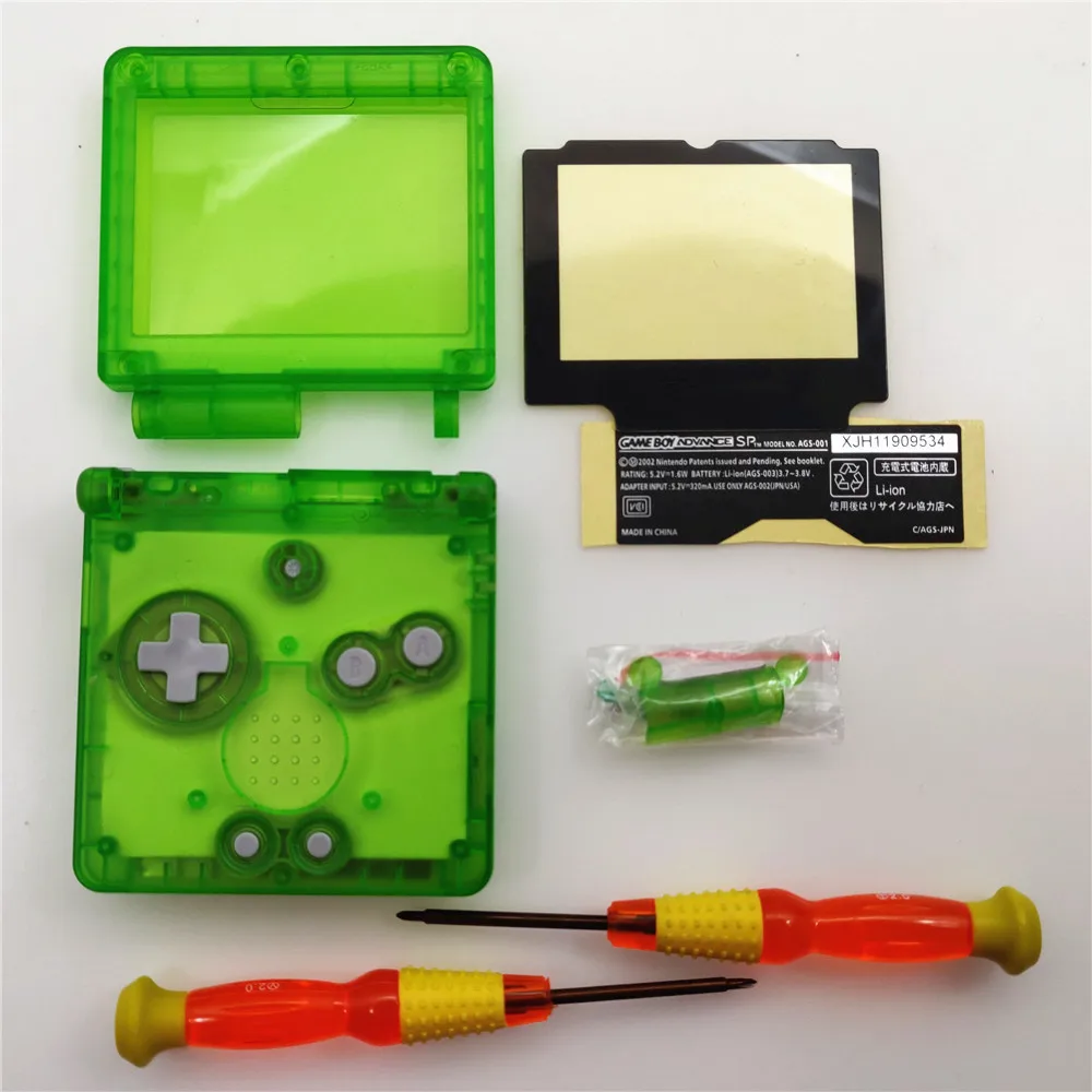 Transparent Green Clear Green Shell Housing Case for Nintendo for GBA SP for Gameboy Advance SP Console
Transparent Green Clear Green Shell Housing Case for Nintendo for GBA SP for Gameboy Advance SP Console