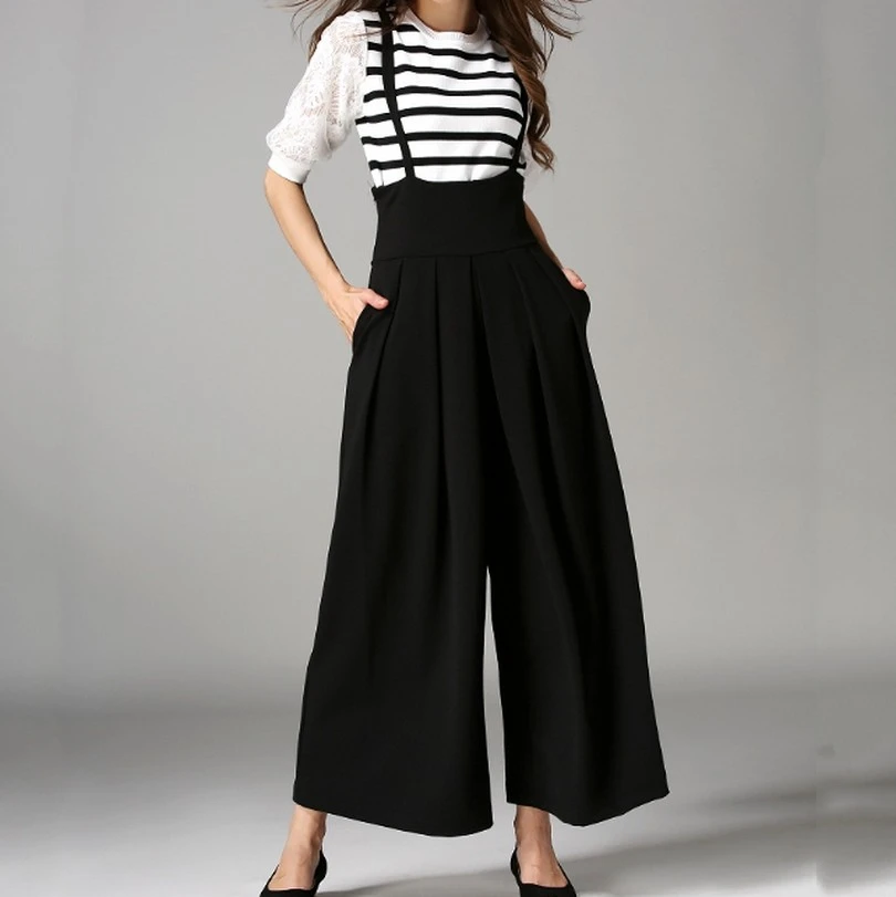 Fashion Back Cross Strap Wide Leg Overall Pants 2018 Summer New Casual All Match Culottes Solid Color Elastic Waist Rompers
Fashion Back Cross Strap Wide Leg Overall Pants 2018 Summer New Casual All Match Culottes Solid Color Elastic Waist Rompers