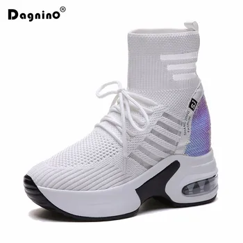 2019 Autumn Elastic Socks Boots Women Platform High Top Casual Shoes Mesh Breathable Wedge Heels Shoes 10CM Thick Sole Sneakers
2019 Autumn Elastic Socks Boots Women Platform High Top Casual Shoes Mesh Breathable Wedge Heels Shoes 10CM Thick Sole Sneakers