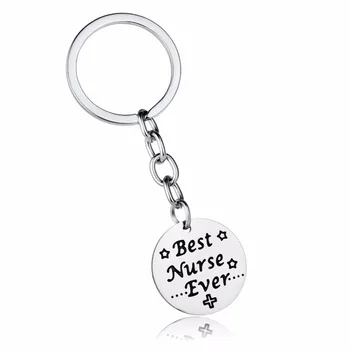 12PC/Lot Nurse Keychain Gifts Best Nurse Ever Cross Star Stainless Steel Charms Keyring Women Girls Key Chain Nurse Day Presents
12PC/Lot Nurse Keychain Gifts Best Nurse Ever Cross Star Stainless Steel Charms Keyring Women Girls Key Chain Nurse Day Presents