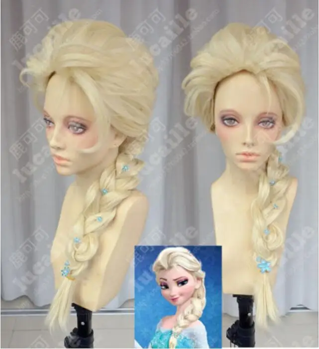 Wig Movies Frozen Snow Queen Elsa Blonde Hair Weaving Braid Cosplay Wigs free shipping
Wig Movies Frozen Snow Queen Elsa Blonde Hair Weaving Braid Cosplay Wigs free shipping