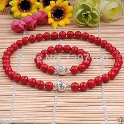 Miss charm Jew.105 8MM Genuine Coral Red South Sea Shell Pearl Necklace Bracelet A Set AAA+ (A0428)
Miss charm Jew.105 8MM Genuine Coral Red South Sea Shell Pearl Necklace Bracelet A Set AAA+ (A0428)