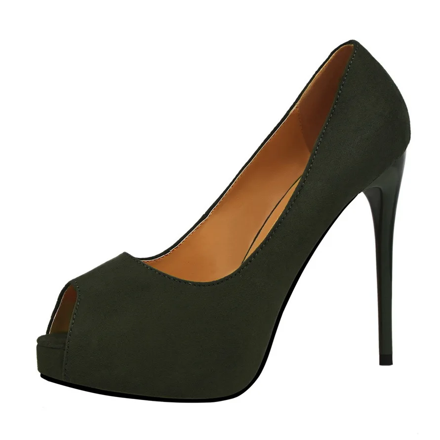 Women Pumps Shoes Summer Flock Peep Toe Slip-On Platform Shallow 12cm Thin High Heels Solid Party Club Lady Sexy Female Shoes
Women Pumps Shoes Summer Flock Peep Toe Slip-On Platform Shallow 12cm Thin High Heels Solid Party Club Lady Sexy Female Shoes