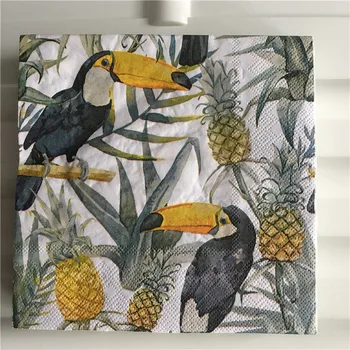 decoupage wedding servilletas vintage napkins paper tissue cute bird Toucan pineapple birthday party towel decor 20 3-ply
decoupage wedding servilletas vintage napkins paper tissue cute bird Toucan pineapple birthday party towel decor 20 3-ply