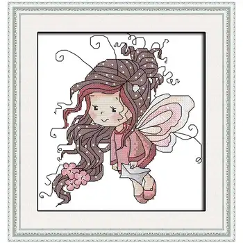 Butterfly Fairy Girl patterns Counted Cross Stitch 11CT 14CT Cross Stitch Set Wholesale Cross-stitch Kit Embroidery Needlework
Butterfly Fairy Girl patterns Counted Cross Stitch 11CT 14CT Cross Stitch Set Wholesale Cross-stitch Kit Embroidery Needlework