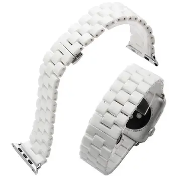 Ceramic Watchband for Apple Watch Band 44mm 40mm 38mm 42mm Watch Links Bracelet Ceramic Watchband for Apple Watch Series 4 3 2 1
Ceramic Watchband for Apple Watch Band 44mm 40mm 38mm 42mm Watch Links Bracelet Ceramic Watchband for Apple Watch Series 4 3 2 1