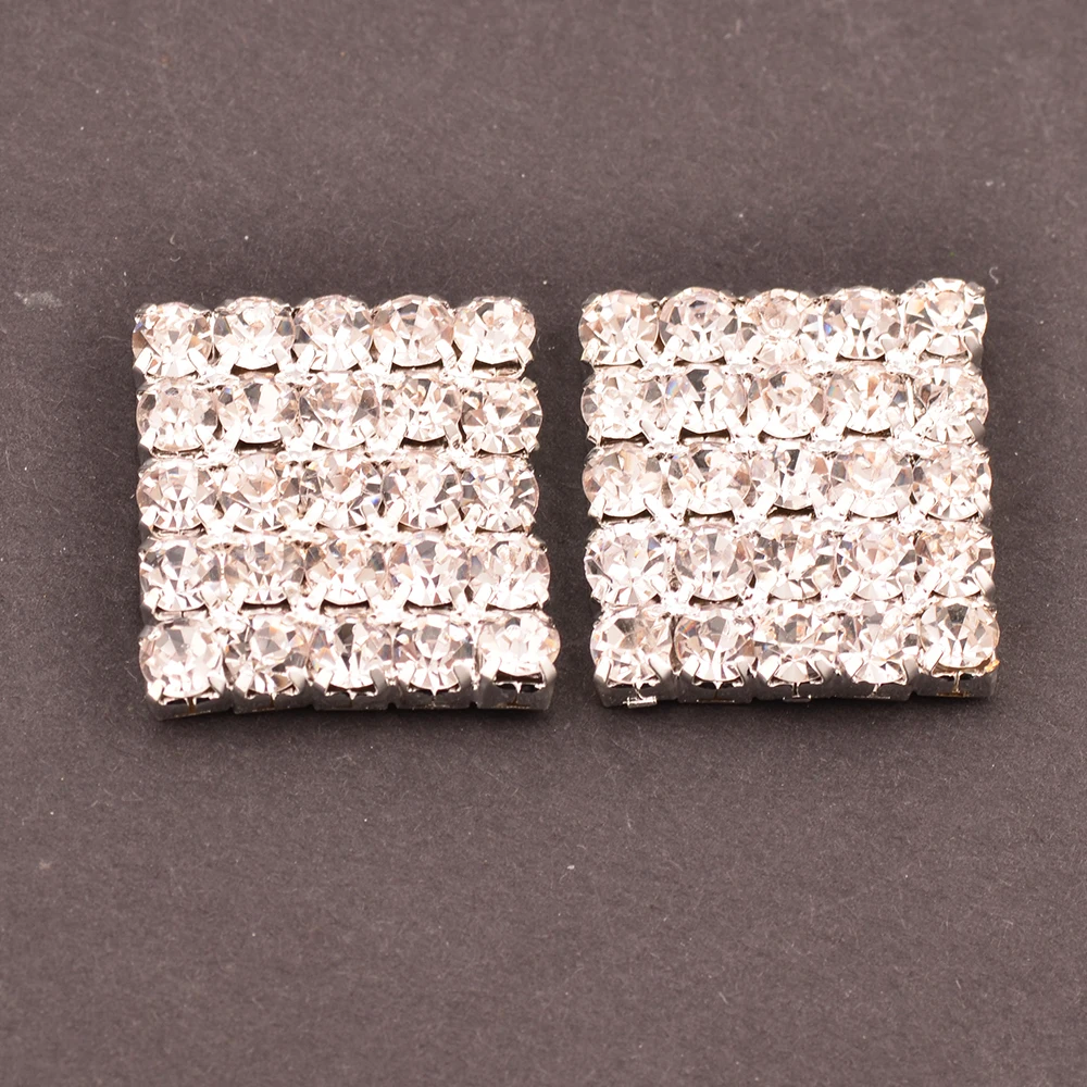 Square Rhinestone Button Used On Invitation Card 18MM*20MM Flat Back 100PCS/Lot Silver Color KD43
Square Rhinestone Button Used On Invitation Card 18MM*20MM Flat Back 100PCS/Lot Silver Color KD43