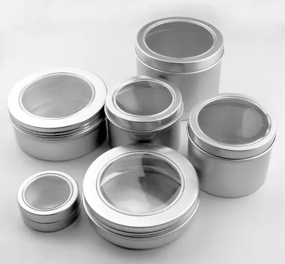 20pcs/lot 25ml/60ml/100ml/150ml/180ml Aluminum Cream Jar Pot Nail Art Makeup Lip Gloss Empty Cosmetic Metal Tin Containers
20pcs/lot 25ml/60ml/100ml/150ml/180ml Aluminum Cream Jar Pot Nail Art Makeup Lip Gloss Empty Cosmetic Metal Tin Containers