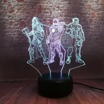 Avengers Endgame Thor Figure Model 3D Nightlight LED 7 Mixed Colors Change Light Marvels Iron Man Captain America Figuras Toys
Avengers Endgame Thor Figure Model 3D Nightlight LED 7 Mixed Colors Change Light Marvels Iron Man Captain America Figuras Toys