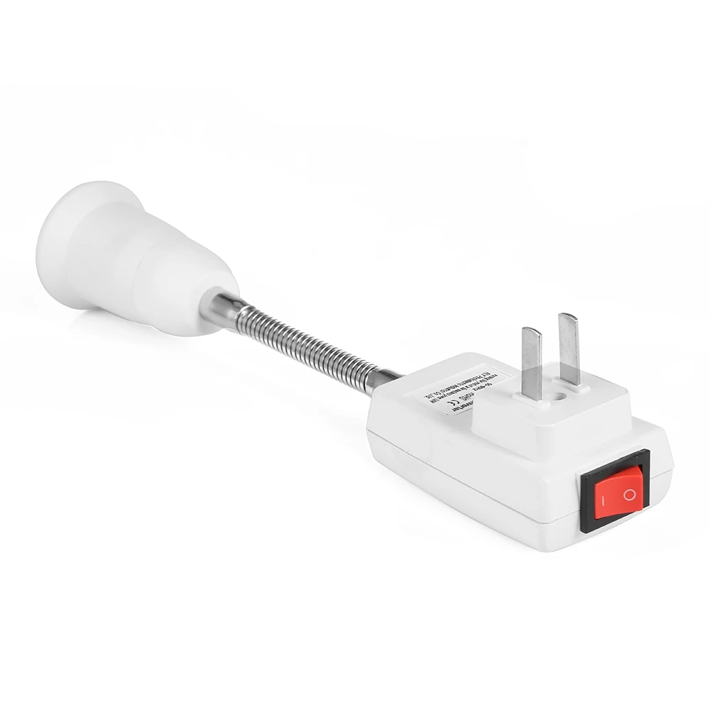 EU / US Plug Lamp E27 Flexible Lamp Holder Extension Adapter Bulb Socket Base For Bedroom Reading Bed Reading Light Baby Lamp
EU / US Plug Lamp E27 Flexible Lamp Holder Extension Adapter Bulb Socket Base For Bedroom Reading Bed Reading Light Baby Lamp
