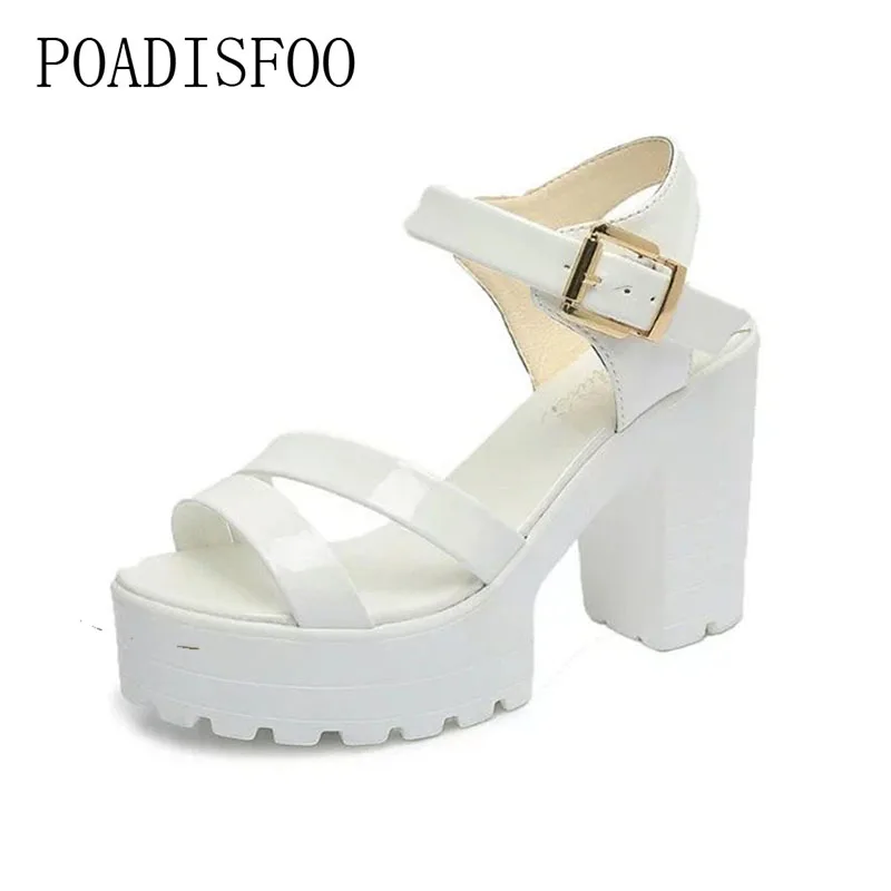 POADISFOO 2017 Summer Style Women sandals platform sandals 4 Color 7cm thick heels letter print sandals for women .HXQ-12 
POADISFOO 2017 Summer Style Women sandals platform sandals 4 Color 7cm thick heels letter print sandals for women .HXQ-12