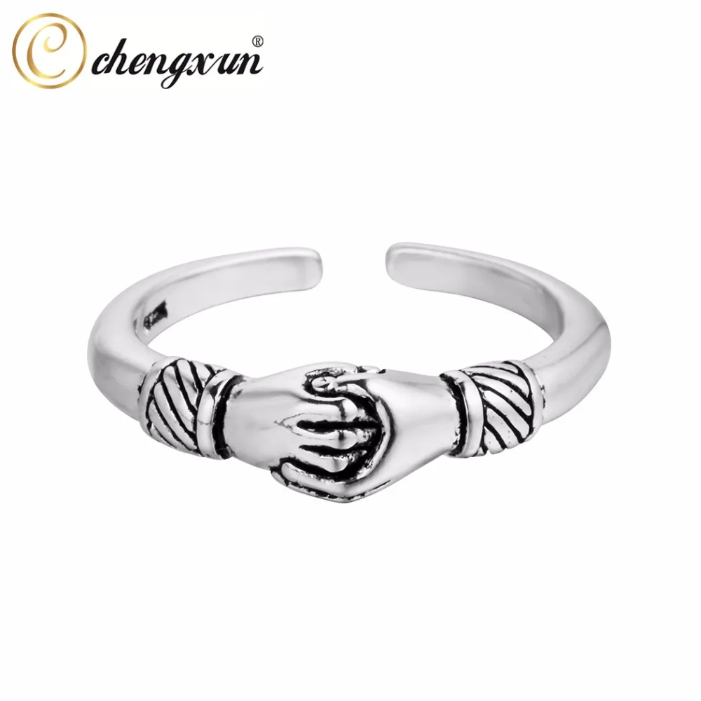 CHENGXUN Retro Vintage Rings Silver Teens Boys Girls Knuckle Rings Double Hand Shape for Valentine's Day Gifts
CHENGXUN Retro Vintage Rings Silver Teens Boys Girls Knuckle Rings Double Hand Shape for Valentine's Day Gifts
