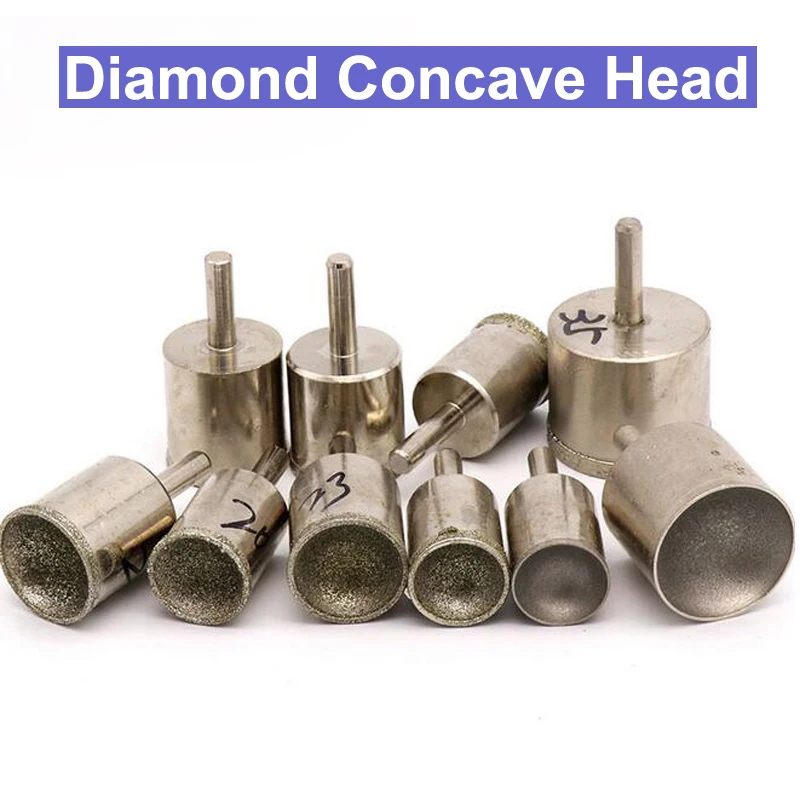1pcs 3-25mm Diamond Grinding Bit Spherical Concave Head Mounted Point Jade Carving Lapidary Tools Sculpturing Bead Stone Gems 8
1pcs 3-25mm Diamond Grinding Bit Spherical Concave Head Mounted Point Jade Carving Lapidary Tools Sculpturing Bead Stone Gems 8
