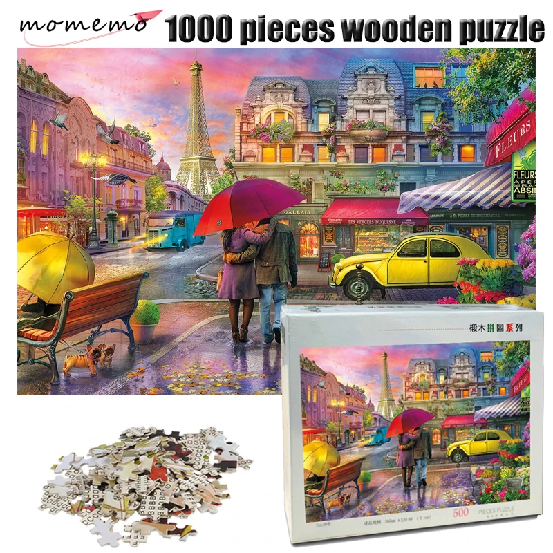 MOMEMO Romantic Paris Landscape Jigsaw Puzzle Wooden 1000 Pieces Puzzle for Adult Decompression Toys Children Educational Gifts
MOMEMO Romantic Paris Landscape Jigsaw Puzzle Wooden 1000 Pieces Puzzle for Adult Decompression Toys Children Educational Gifts