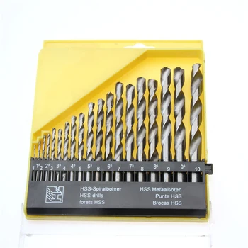 19PCS 1-10mm HSS Titanium Twist Drill Bit Set High Speed Steel Straight Round Shank Durable Power Hole Saw Tools Drill Bits
19PCS 1-10mm HSS Titanium Twist Drill Bit Set High Speed Steel Straight Round Shank Durable Power Hole Saw Tools Drill Bits