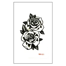 Водостойкая Временная тату наклейка 10 5*6 см|black rose tattoo|tattoo for