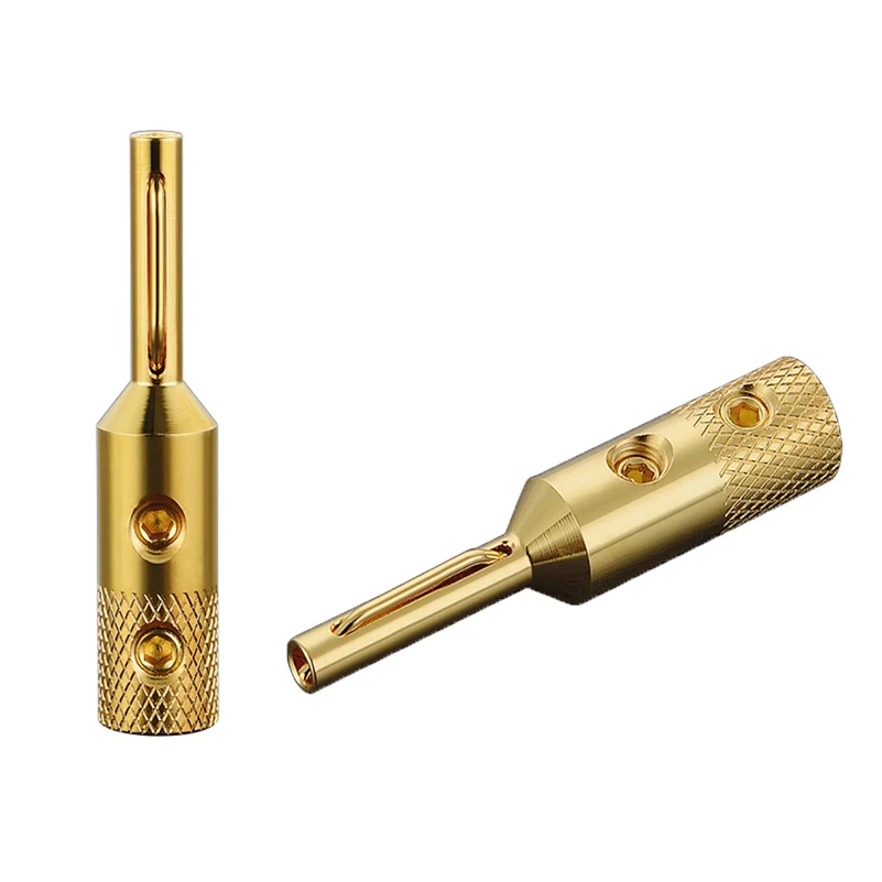 Viborg 4 Pcs Pure Copper Gold Plated VB401G Audio Jack Banana Plug Connector Terminal Connectors Speaker Plugs Hifi
Viborg 4 Pcs Pure Copper Gold Plated VB401G Audio Jack Banana Plug Connector Terminal Connectors Speaker Plugs Hifi