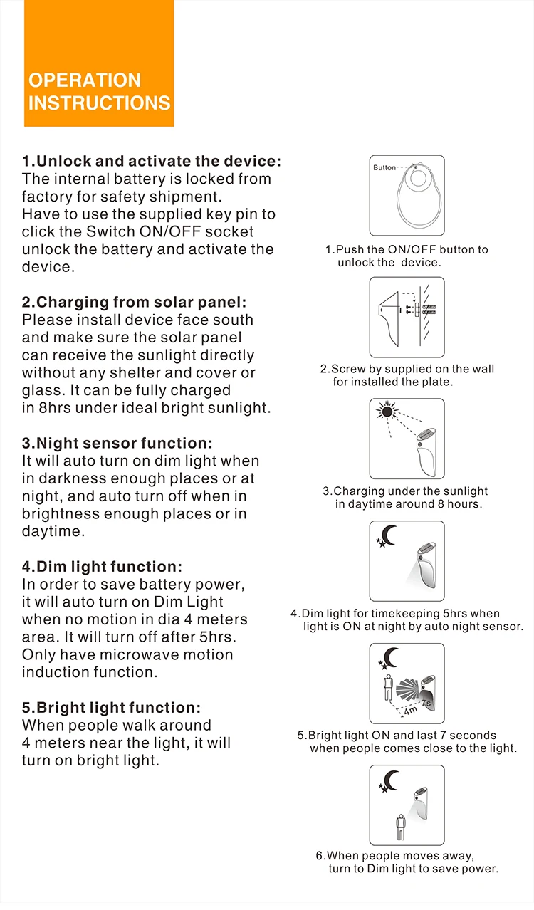 Solar Microwave Induction Wall Lamp_08
