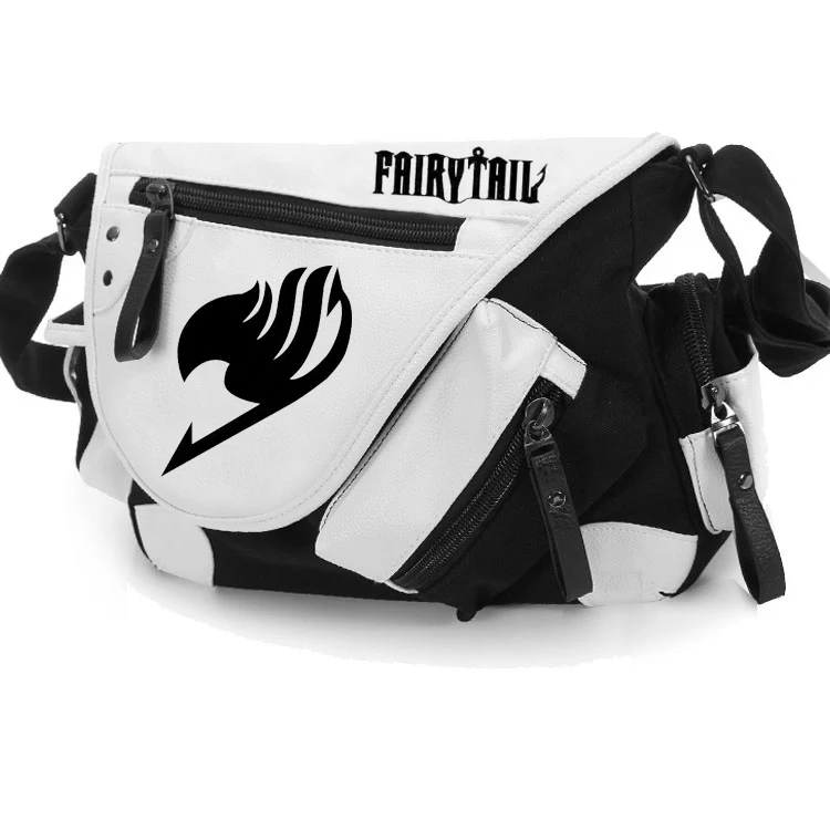 Anime Fairy Tail Logo Cosplay Patent Leather&Canvas Messenger Bags Middle School Bags White and Black Travel Single Shoulder Bag
Anime Fairy Tail Logo Cosplay Patent Leather&Canvas Messenger Bags Middle School Bags White and Black Travel Single Shoulder Bag