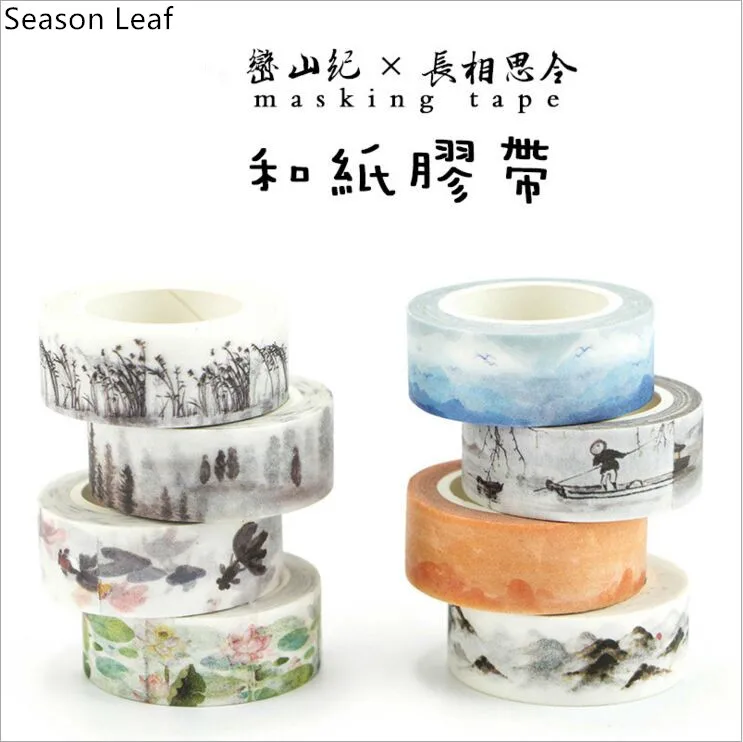 Classic Poetic Landscape scenery mountain river forest Plants cloud sunset Washi Tape DIY Scrapbooking planner Masking Tape
Classic Poetic Landscape scenery mountain river forest Plants cloud sunset Washi Tape DIY Scrapbooking planner Masking Tape