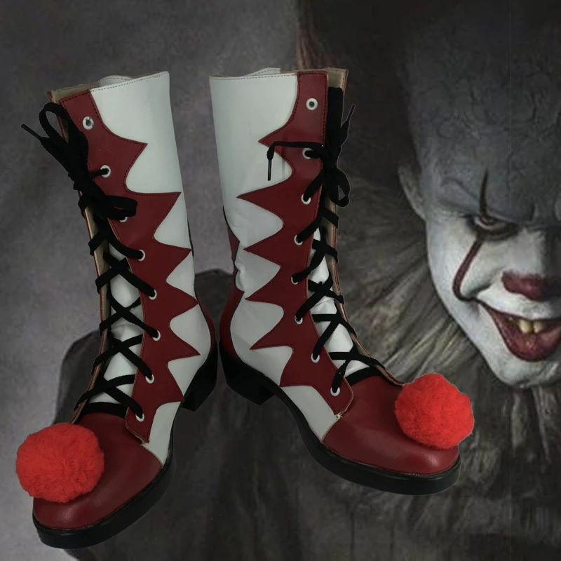 Halloween Custom-Made Stephen King's It Cosplay Costumes Clown Pennywise Mens Women Boots Shoes Prop
Halloween Custom-Made Stephen King's It Cosplay Costumes Clown Pennywise Mens Women Boots Shoes Prop