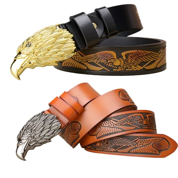 5PCS / LOT SINGYOU Luxury Men Genuine Leather Belt Personality Eagle Head Waist Strap Male Vintage Fashion Wide Waistband
5PCS / LOT SINGYOU Luxury Men Genuine Leather Belt Personality Eagle Head Waist Strap Male Vintage Fashion Wide Waistband