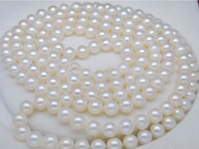 very good 48 inch 8-9 mm 14KGP Beautiful white akoya pearl necklace Silver hook Wholesale Jewelry necklaces
very good 48 inch 8-9 mm 14KGP Beautiful white akoya pearl necklace Silver hook Wholesale Jewelry necklaces