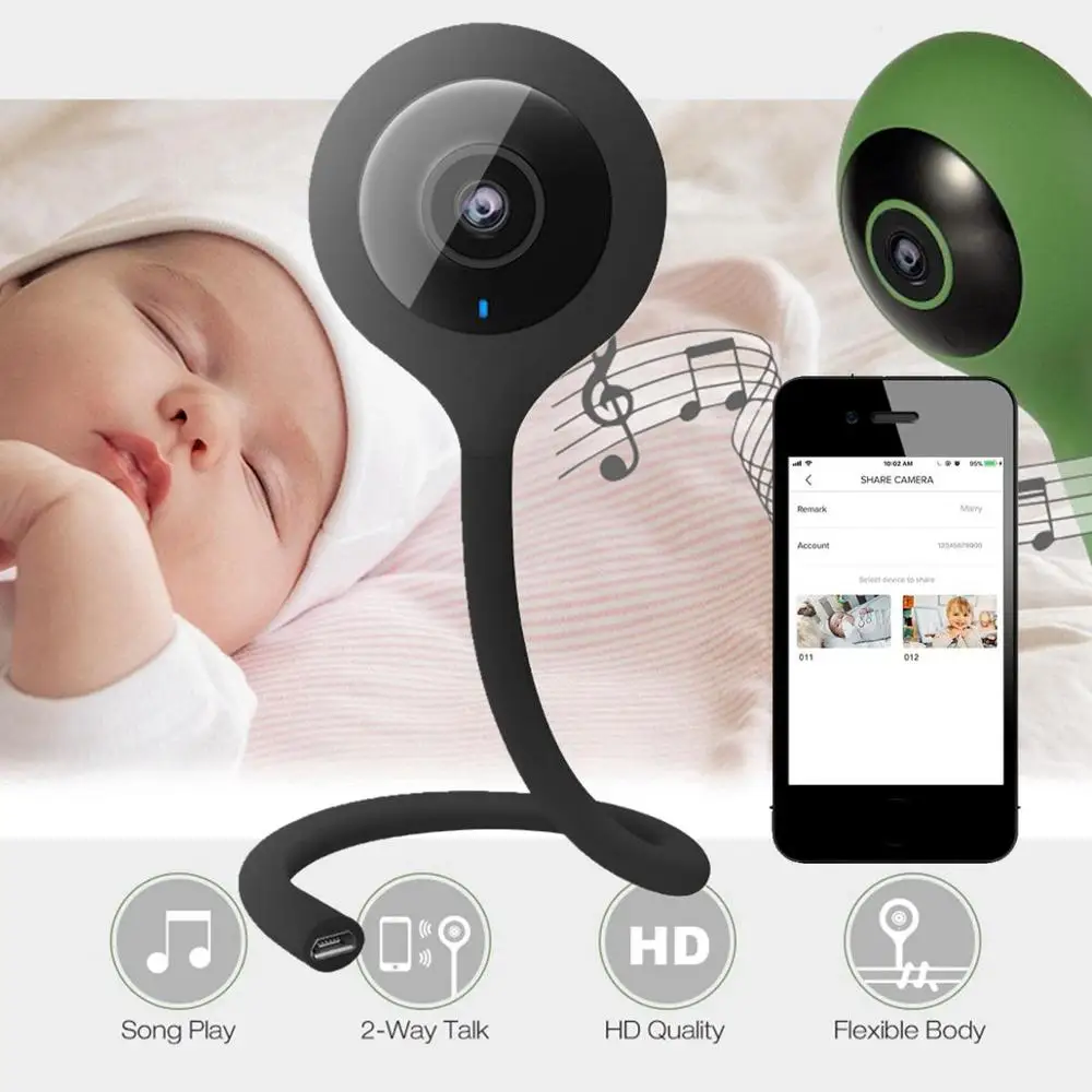 1080P HD Wireless Video Color Baby Monitor High Resolution Baby Nanny Security Camera Night Vision Temperature Monitoring
1080P HD Wireless Video Color Baby Monitor High Resolution Baby Nanny Security Camera Night Vision Temperature Monitoring