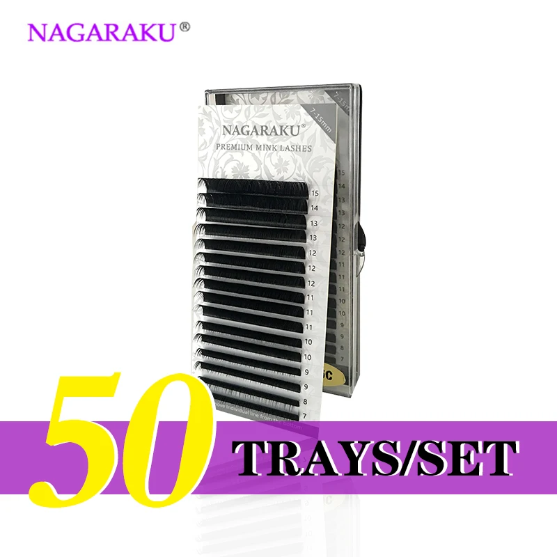 NAGARAKU 50cases wholesale 7~15mm mix 16rows/case naturally-artificial mink eyelash extension, hand-make, natural long
NAGARAKU 50cases wholesale 7~15mm mix 16rows/case naturally-artificial mink eyelash extension, hand-make, natural long