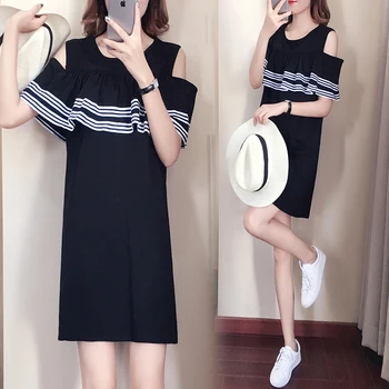 Korean fashion dress big lady casual vestido summer wear new white black loose dresses women strapless dress plus size XL-5XL
Korean fashion dress big lady casual vestido summer wear new white black loose dresses women strapless dress plus size XL-5XL