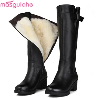 Masgulahe BIG SIZE 34-43 fashion winter keep warm wool snow boots round toe zip knee high boots square heel pu+cow leather boots
Masgulahe BIG SIZE 34-43 fashion winter keep warm wool snow boots round toe zip knee high boots square heel pu+cow leather boots