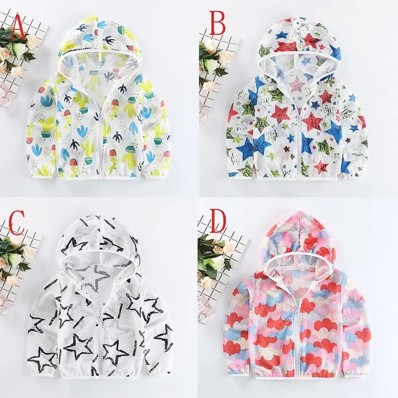 New Summer Kids Sun Protection Clothing Coat Unisex Cute Cartoon Print UV Protection Quick Dry Thin Jacket with Hooded Zipper
New Summer Kids Sun Protection Clothing Coat Unisex Cute Cartoon Print UV Protection Quick Dry Thin Jacket with Hooded Zipper