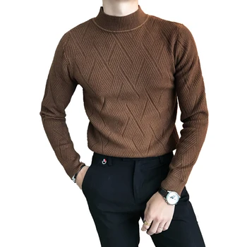 Loldeal Men's Long Sleeve Crew Neck Pullover Knit Sweater High Quality Autumn Sweater Slim Fit Geometric Pattern Pullover
Loldeal Men's Long Sleeve Crew Neck Pullover Knit Sweater High Quality Autumn Sweater Slim Fit Geometric Pattern Pullover