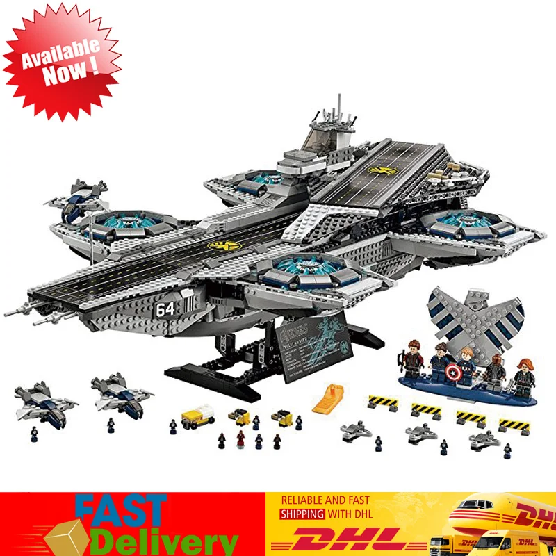 

2018 Lepin 07043 3057pcs Super Heroes The Shield Helicarrier Model Building Blocks Bricks Kits Toys Compatible LegoINGlys 76042