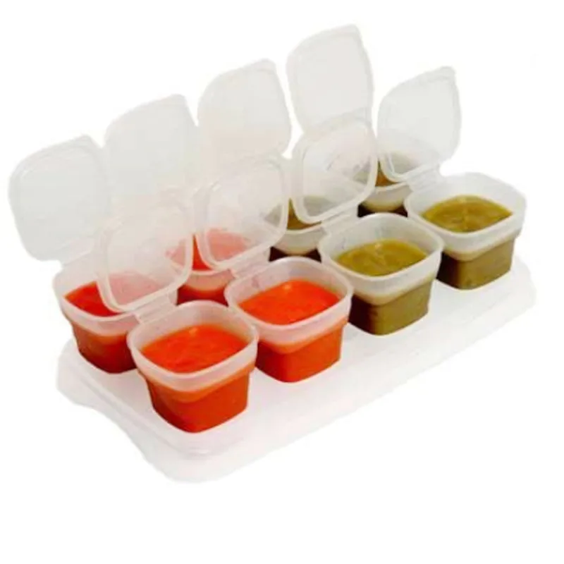 8x70ml Baby Box Weaning Food Storage Containers Freezing Cubes Feeding Pots Tray Storage Gruel Rice BPA Free For Kids Children
8x70ml Baby Box Weaning Food Storage Containers Freezing Cubes Feeding Pots Tray Storage Gruel Rice BPA Free For Kids Children