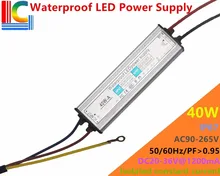 40W 1200mA IP67 Waterproof Power Supply 30V to 36V LED Driver Adapter 110V 220V Floodlight Street Light Lighting transformer CE
40W 1200mA IP67 Waterproof Power Supply 30V to 36V LED Driver Adapter 110V 220V Floodlight Street Light Lighting transformer CE