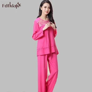 Spring Autumn Home Suit Women Ladies Character Pyjamas Women's Clothes For Home Long Sleeve Pijamas Mujer Sleepwear Sets E0120
Spring Autumn Home Suit Women Ladies Character Pyjamas Women's Clothes For Home Long Sleeve Pijamas Mujer Sleepwear Sets E0120