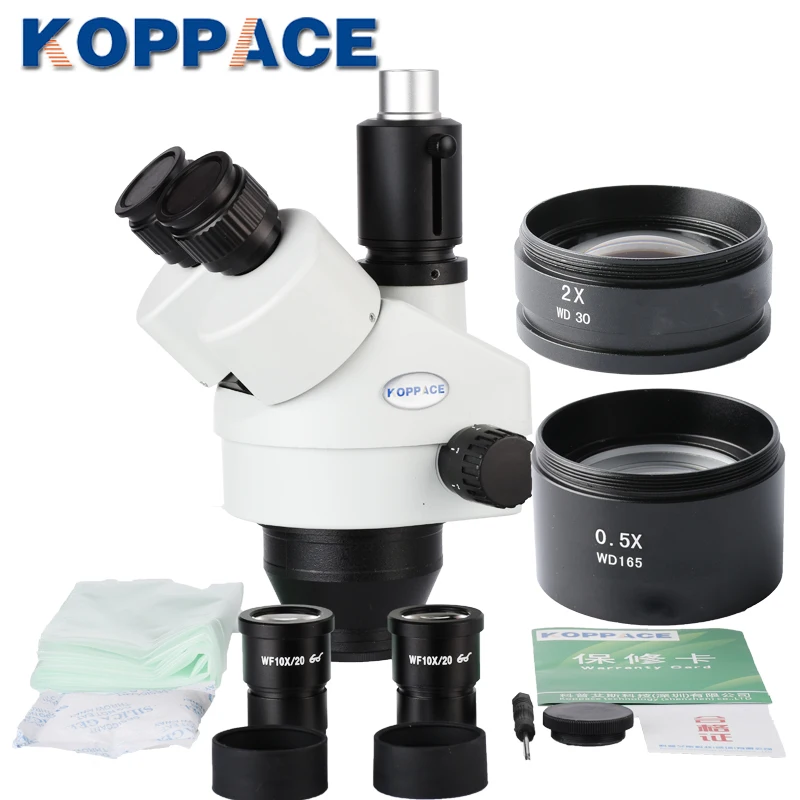 KOPPACE 3.5X-90X Trinocular Stereo Microscope lens Electronic eyepiece Trinocular Stereo Zoom Microscope Camera 23.2mm Interface
KOPPACE 3.5X-90X Trinocular Stereo Microscope lens Electronic eyepiece Trinocular Stereo Zoom Microscope Camera 23.2mm Interface