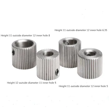 3D printer accessories 40 teeth MK7/MK8 stainless steel planetary reducer extruder feeder wheel extrusion wheel
3D printer accessories 40 teeth MK7/MK8 stainless steel planetary reducer extruder feeder wheel extrusion wheel