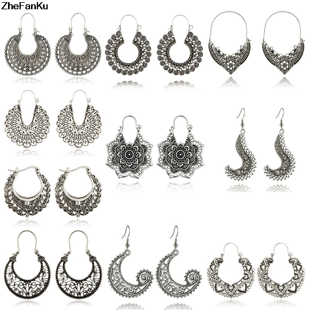11 Types 2019 Vintage Round Circle Drop Dangle Earrings for Women Girl Tribal Carved Piercing Earring Statement Jewelry
11 Types 2019 Vintage Round Circle Drop Dangle Earrings for Women Girl Tribal Carved Piercing Earring Statement Jewelry