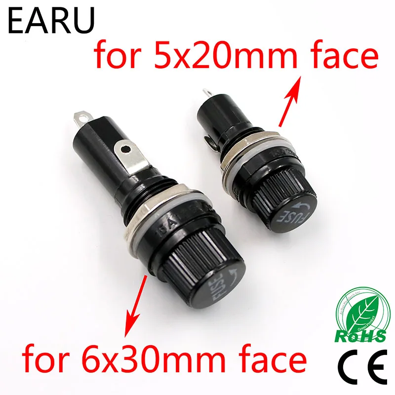 5pcs/lot 5*20mm 6*30mm Glass Fuse Holders 5x20 6x30 Insurance Tube Socket Fuse Holder For Insurance Panel Mount Fuse Holder
5pcs/lot 5*20mm 6*30mm Glass Fuse Holders 5x20 6x30 Insurance Tube Socket Fuse Holder For Insurance Panel Mount Fuse Holder