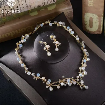 CC wedding Jewelry necklace stud earring sets party engagement accessories for bridal women pearl shine crystal luxury TL201
CC wedding Jewelry necklace stud earring sets party engagement accessories for bridal women pearl shine crystal luxury TL201