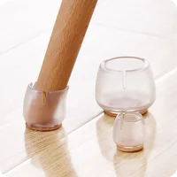 New 10pcs/Set Silicone Rectangle Square Round Chair Leg Caps Feet Pads Furniture Table Covers Wood Floor Protectors E2S image