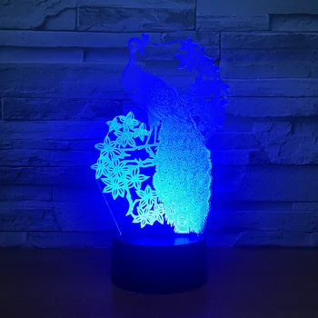 Elegant Peacock Spirit 3D Table Lamp 7 Colors LED Touch Remote Switch USB Night Lights Sleep Lighting Home Bedroom Decor Gift
Elegant Peacock Spirit 3D Table Lamp 7 Colors LED Touch Remote Switch USB Night Lights Sleep Lighting Home Bedroom Decor Gift