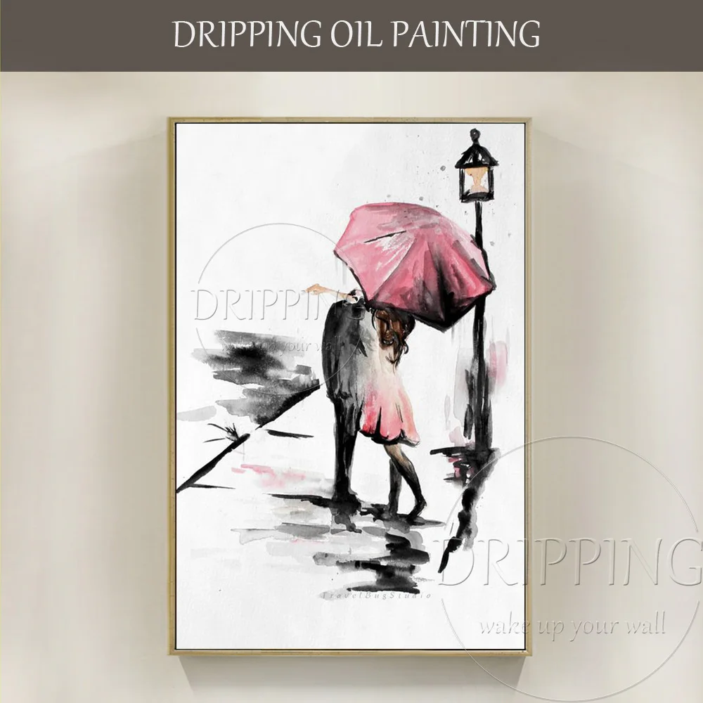 Free Shipping Cheap Price High Quality Hand-painted Lover Oil Painting on Canvas Abstract Lover with Pink Umbrella Oil Painting
Free Shipping Cheap Price High Quality Hand-painted Lover Oil Painting on Canvas Abstract Lover with Pink Umbrella Oil Painting
