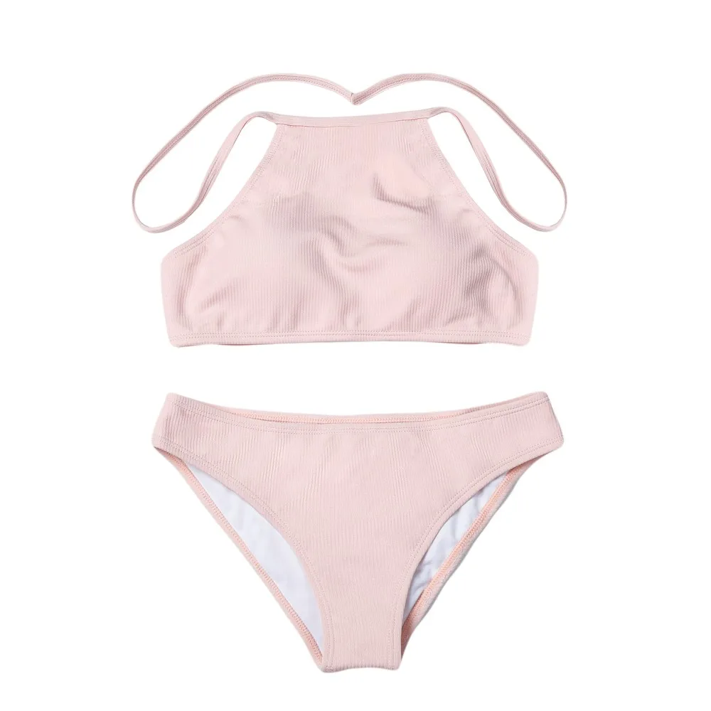 Women Sexy Swimsuit Bandage Padded Bra Beach Halter Bikini Set Swimwer Cneck out Plain Monokini 2018 Girl Beach Cute tankini#070
Women Sexy Swimsuit Bandage Padded Bra Beach Halter Bikini Set Swimwer Cneck out Plain Monokini 2018 Girl Beach Cute tankini#070