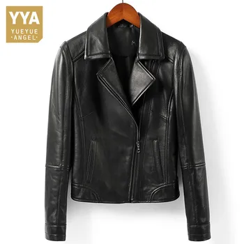 2020 New Women 100% Real Sheepskin Leather Jacket Slim Fit Suit Short Coat Genuine Leather Outerwear Lapel Collar Biker Jacket
2020 New Women 100% Real Sheepskin Leather Jacket Slim Fit Suit Short Coat Genuine Leather Outerwear Lapel Collar Biker Jacket