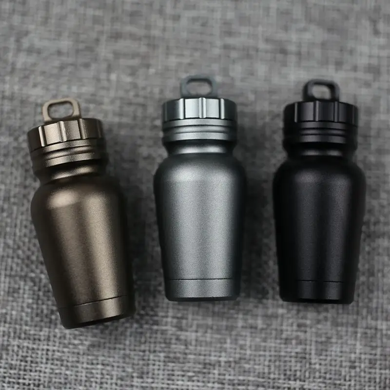 F10 Aluminum Alloy Waterproof Canister Medicine Seal Capsule Bottle EDC Outdoor Camping Tool
F10 Aluminum Alloy Waterproof Canister Medicine Seal Capsule Bottle EDC Outdoor Camping Tool